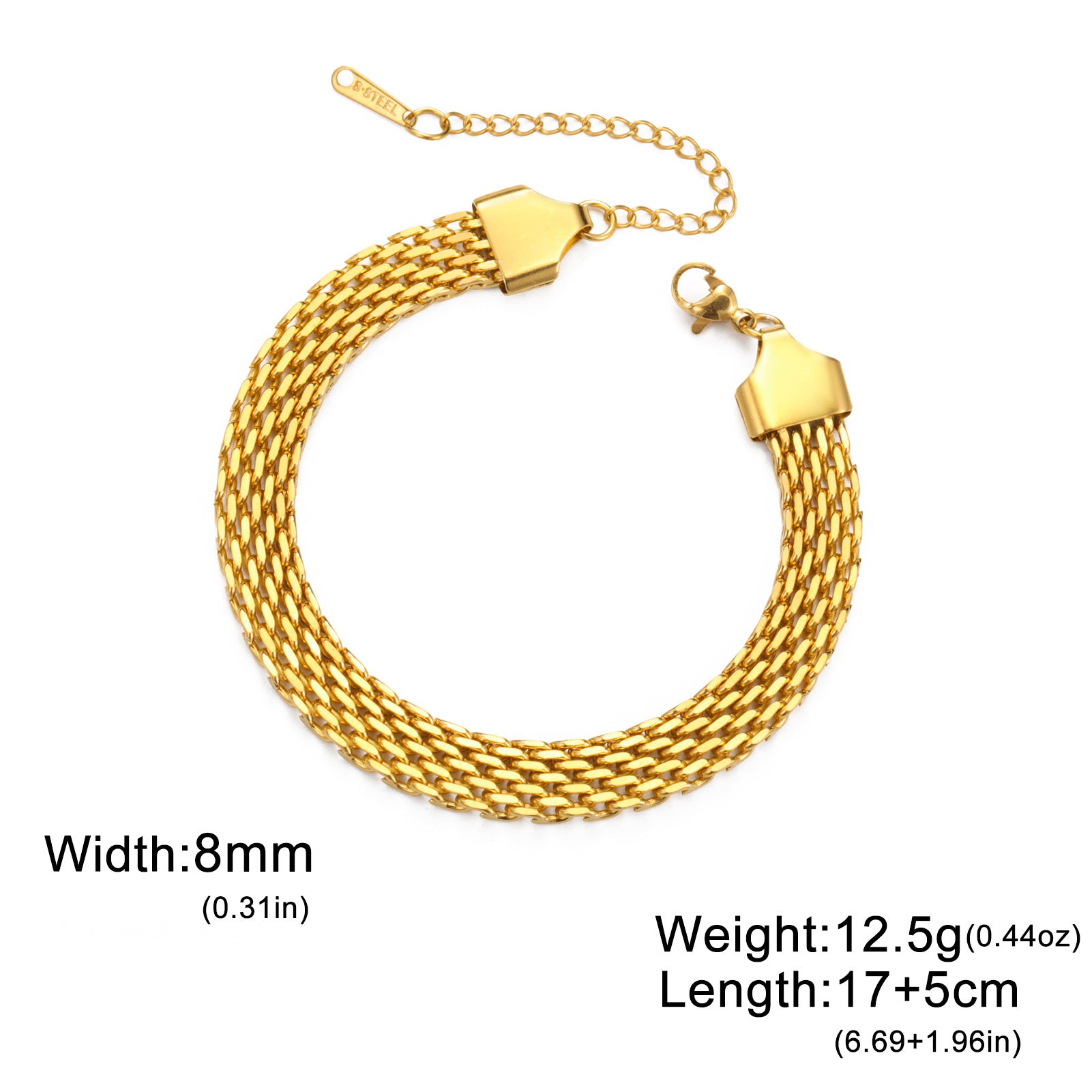 Wholesale Vintage Basque Stainless Steel Bracelet